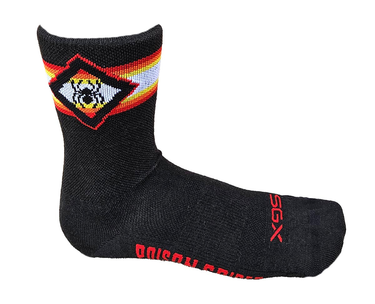 Black Spider Diamond Wool Socks