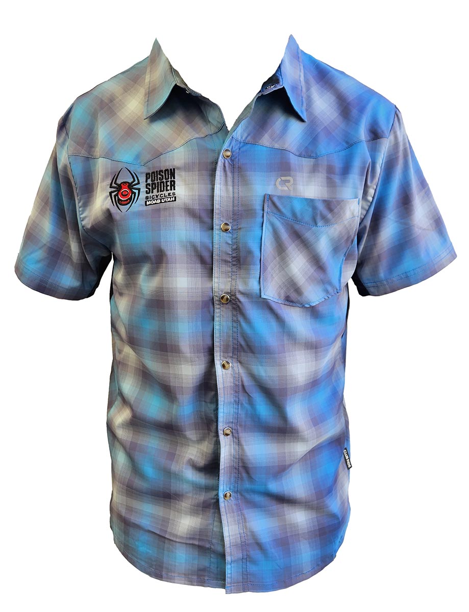 Club Ride New West Snap-Down Jersey - Blue Tones