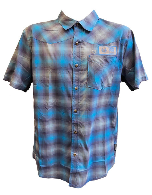 Club Ride New West Snap-Down Jersey - Blue Tones