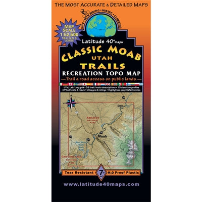 Moab Classic Trails Map | Poison Spider Bicycles