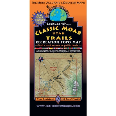 Moab Classic Trails Map – Poison Spider Bicycles