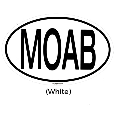 MOAB Oval Large Sticker (Black)